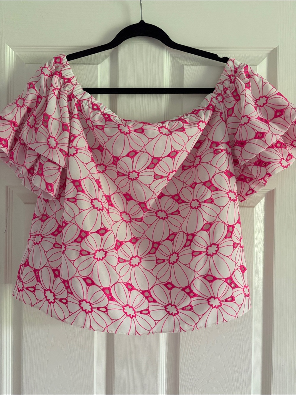 NWOT Lilly Pulitzer pink eyelet top